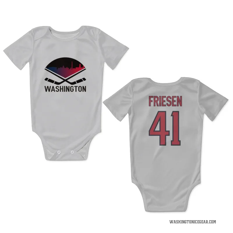 Jeff Friesen  White Washington Capitals  Newborn & Infant Bodysuit