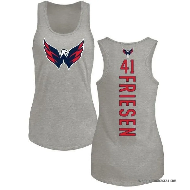 Jeff Friesen Women's Ash Washington Capitals Backer Tank Top -