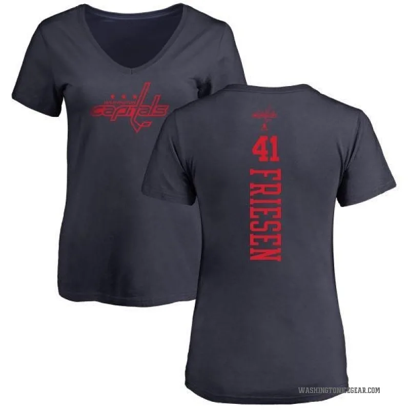 Jeff Friesen Women's Navy Washington Capitals One Color Backer T-Shirt -