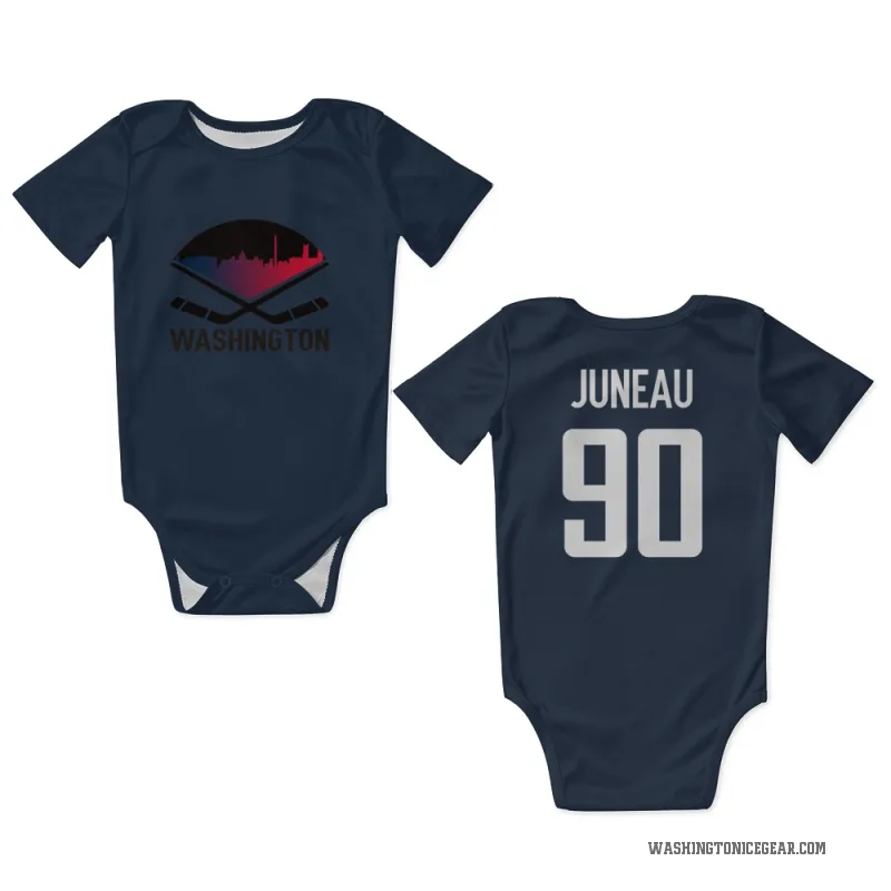Joe Juneau  Navy Washington Capitals  Newborn & Infant Bodysuit