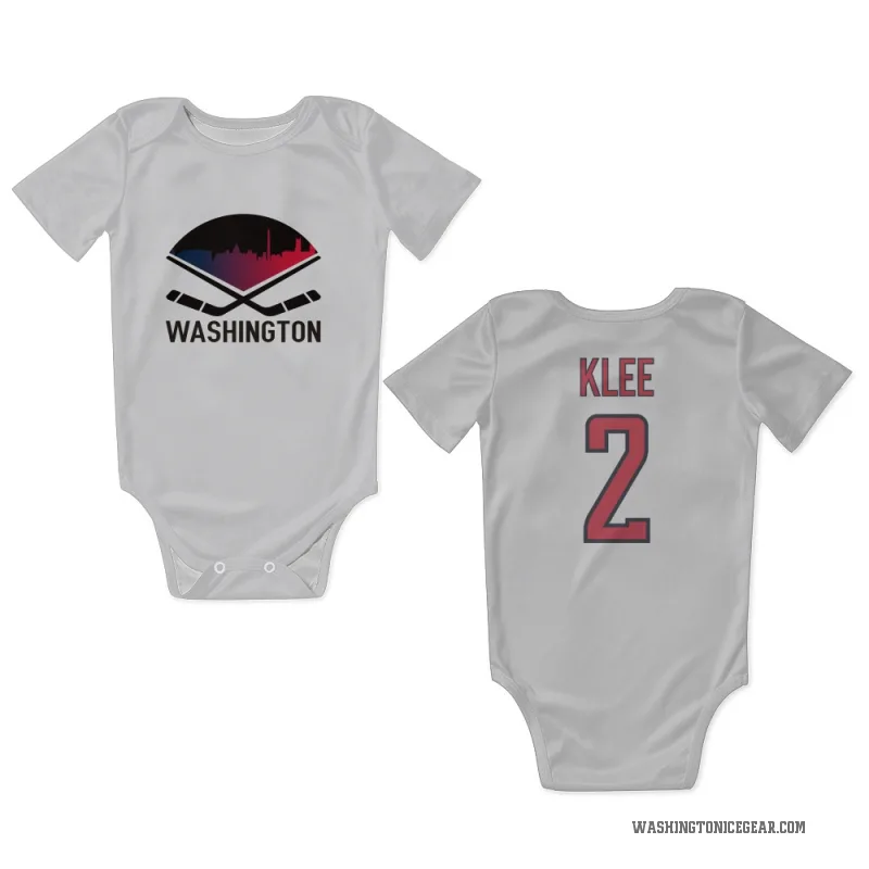 Ken Klee  White Washington Capitals  Newborn & Infant Bodysuit