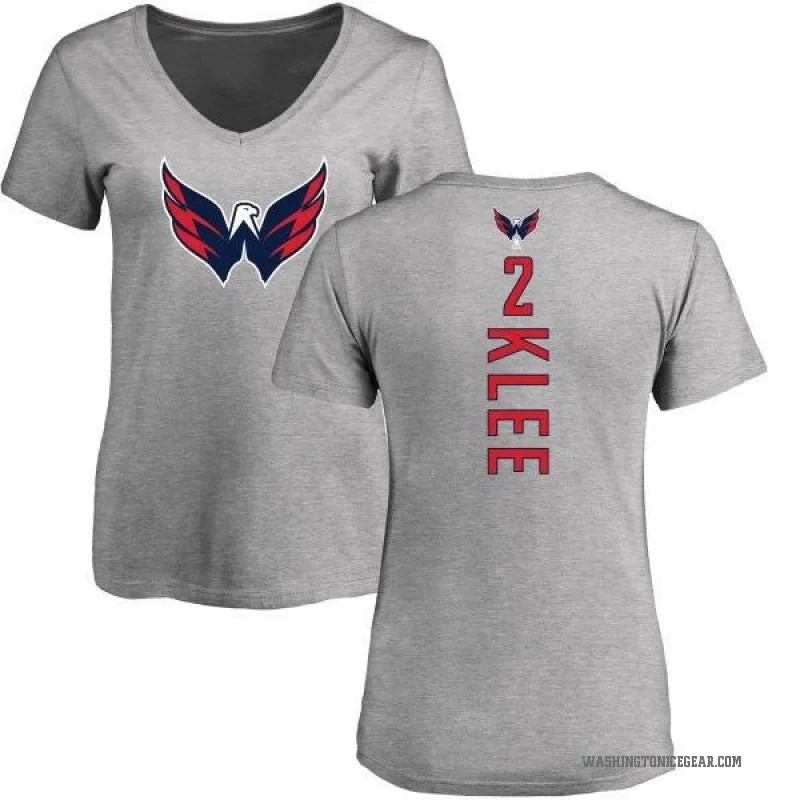 Ken Klee Women's Ash Washington Capitals Backer T-Shirt -