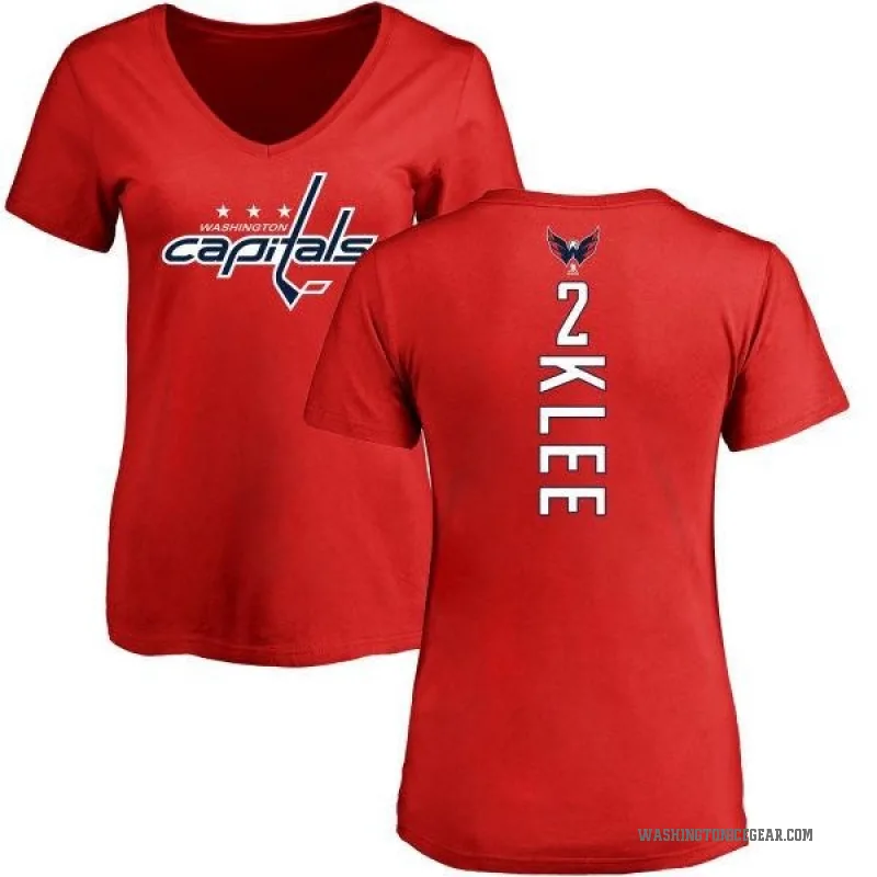 Ken Klee Women's Red Washington Capitals Backer T-Shirt -