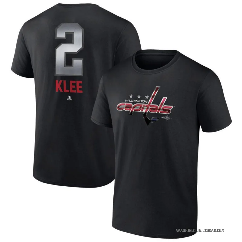 Ken Klee Youth Black Washington Capitals Midnight Mascot Logo T-Shirt