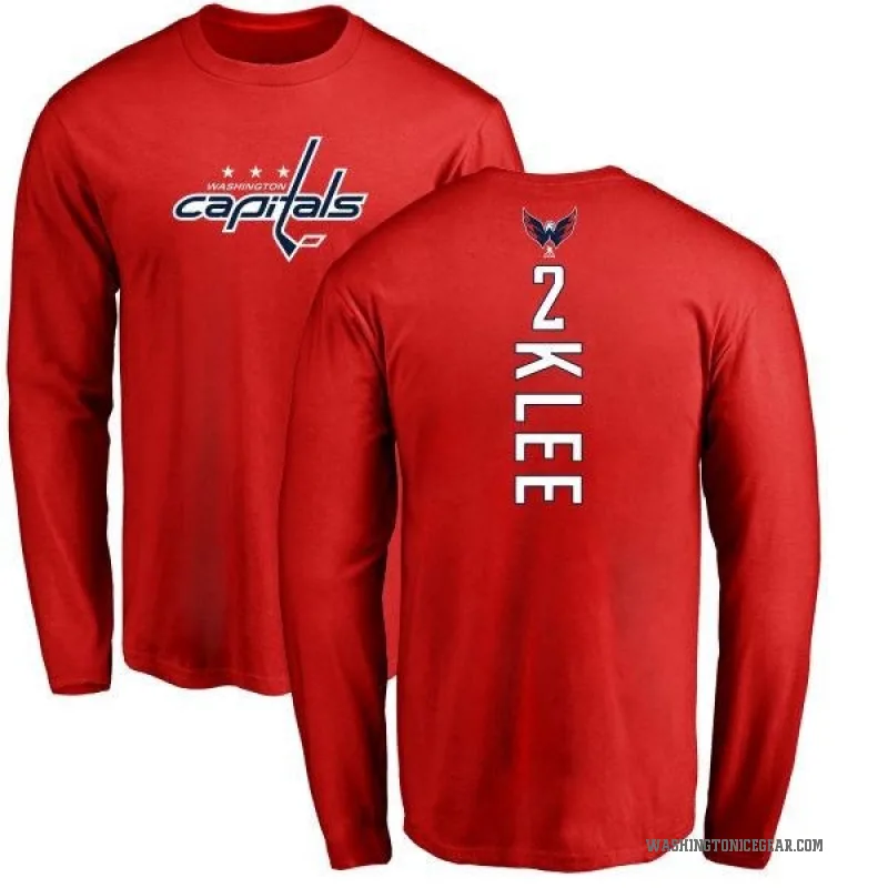 Ken Klee Youth Red Washington Capitals Backer Long Sleeve T-Shirt -