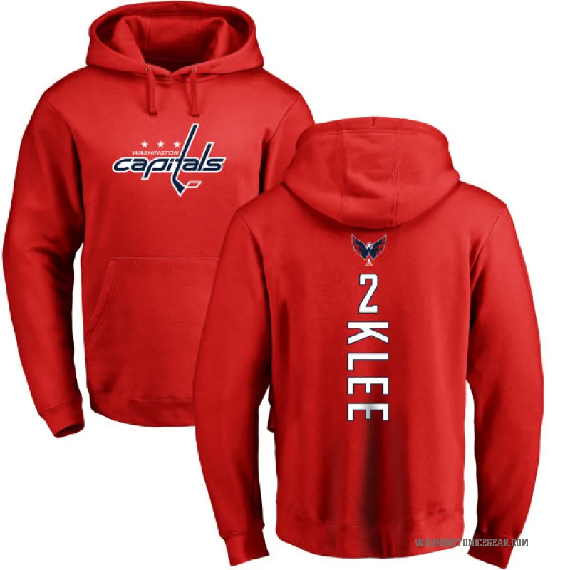 Ken Klee Youth Red Washington Capitals Branded Backer Pullover Hoodie