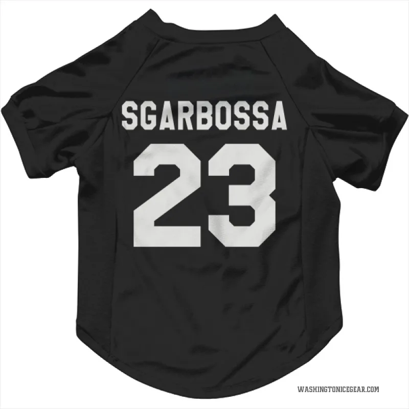 Michael Sgarbossa  Black Washington Capitals  Cat & Dog Pet Jersey