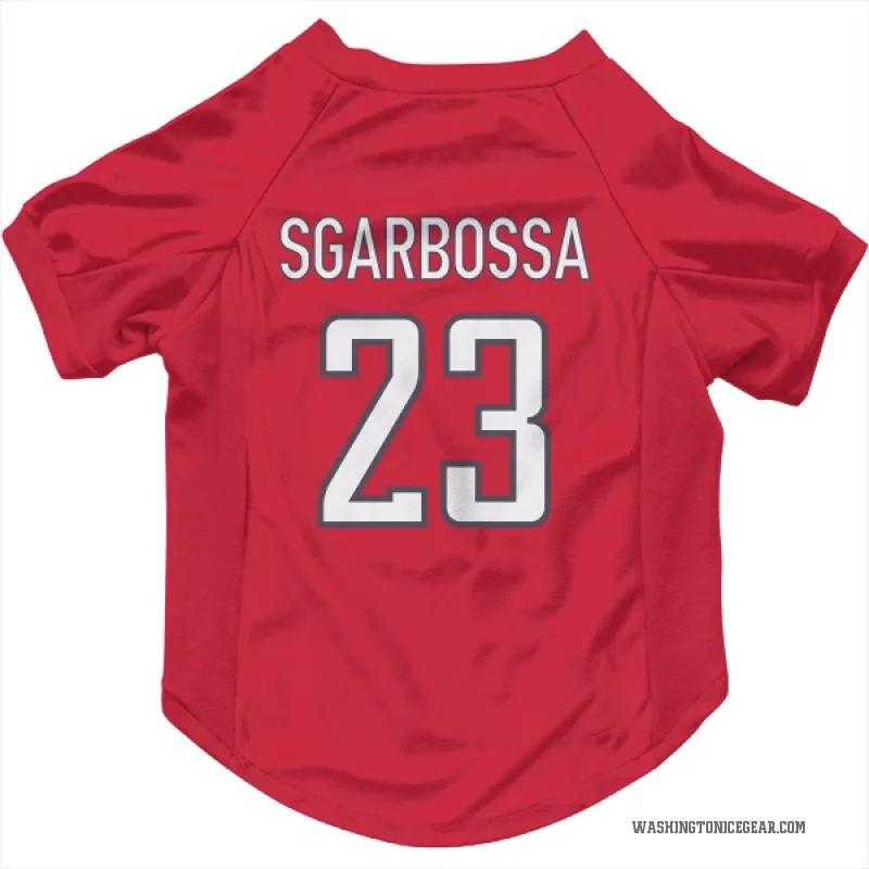 Michael Sgarbossa  Red Washington Capitals  Cat & Dog Pet Jersey