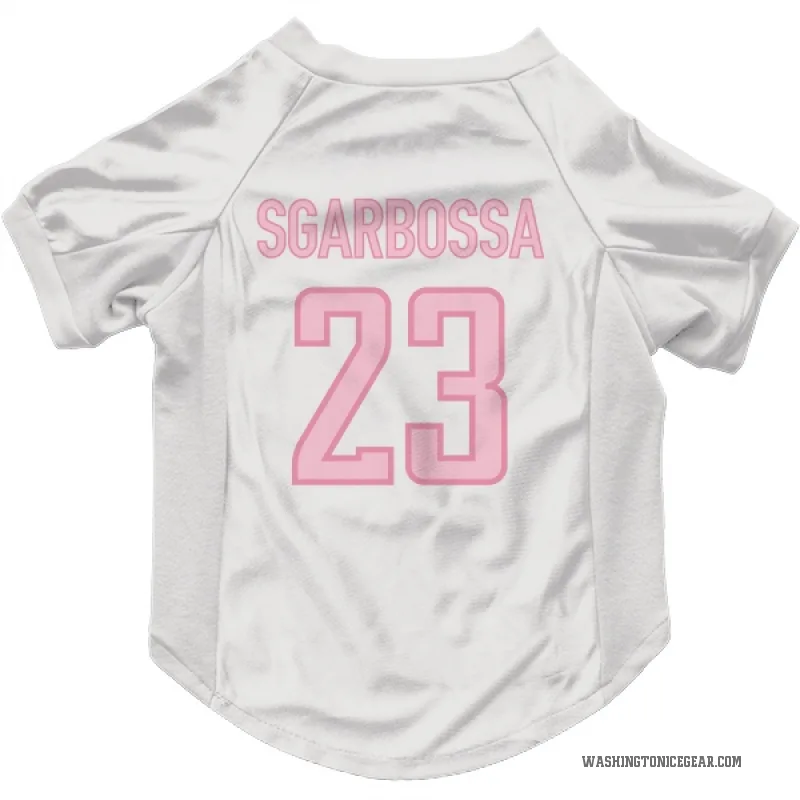 Michael Sgarbossa  White Pink Washington Capitals  Cat & Dog Pet Jersey