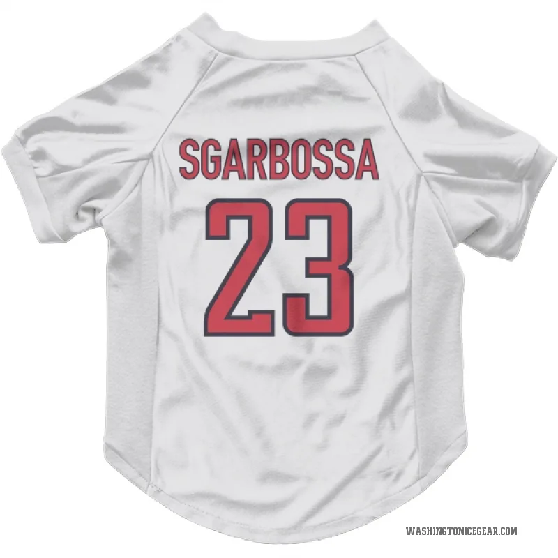 Michael Sgarbossa  White Washington Capitals  Cat & Dog Pet Jersey
