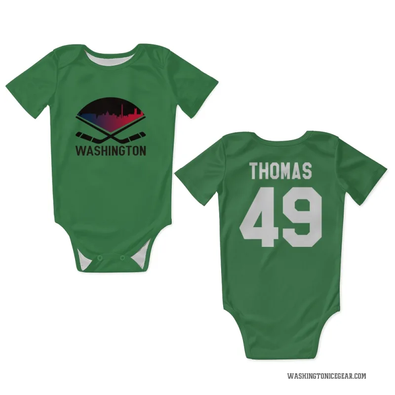 Patrick Thomas  Green Washington Capitals  Newborn & Infant Bodysuit