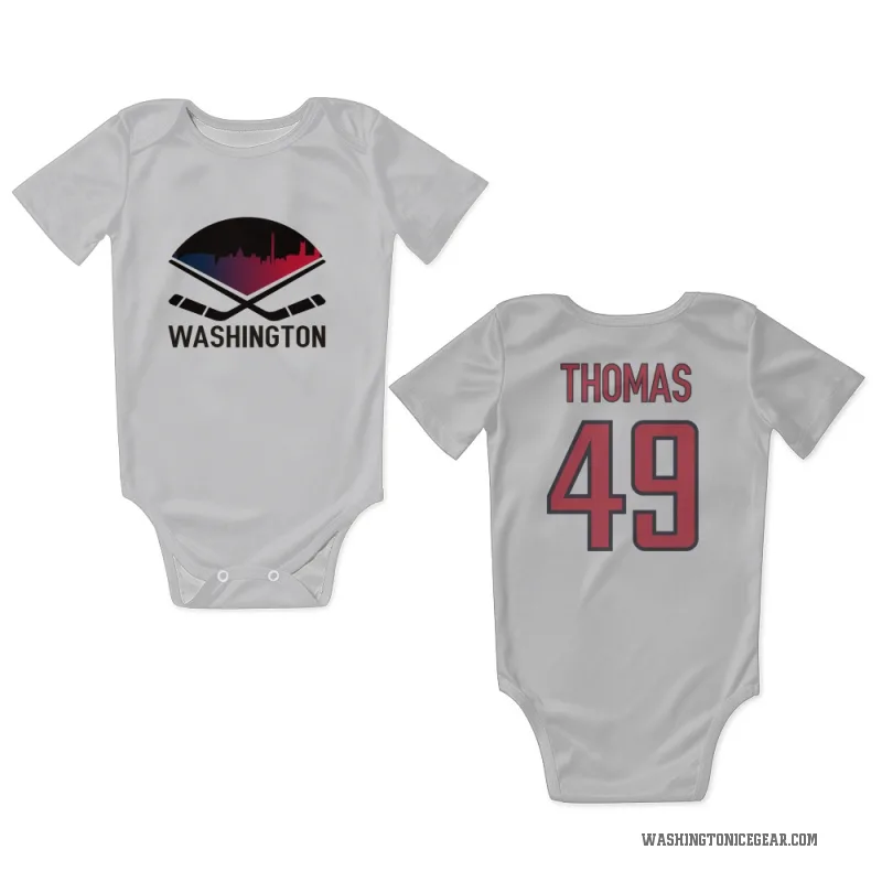 Patrick Thomas  White Washington Capitals  Newborn & Infant Bodysuit