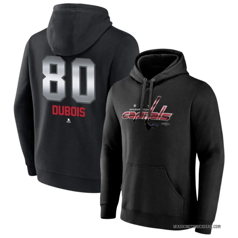 Pierre-Luc Dubois Men's Black Washington Capitals Branded Midnight Mascot Logo Pullover Hoodie