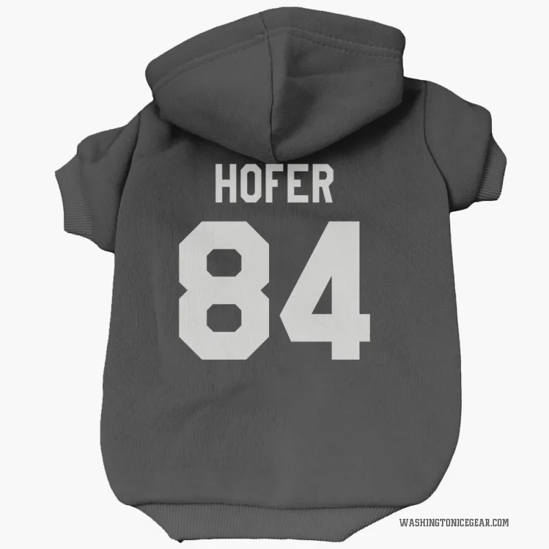 Ryan Hofer  Black Washington Capitals  Cat & Dog Pet Hoodie