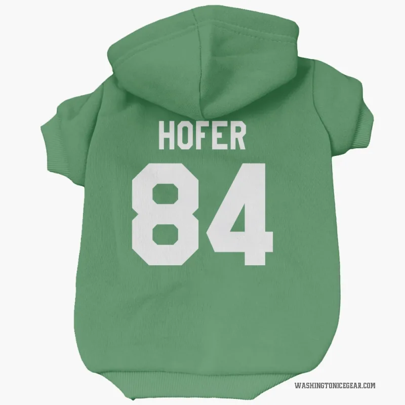 Ryan Hofer  Green Washington Capitals  Cat & Dog Pet Hoodie