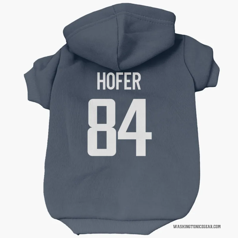 Ryan Hofer  Navy Washington Capitals  Cat & Dog Pet Hoodie