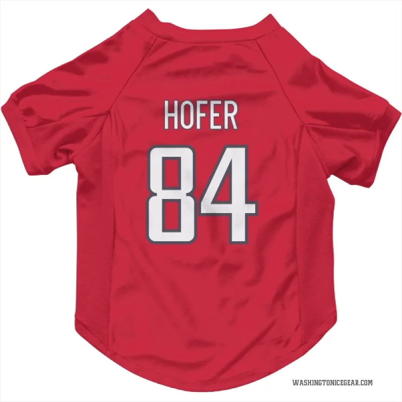 Ryan Hofer  Red Washington Capitals  Cat & Dog Pet Jersey