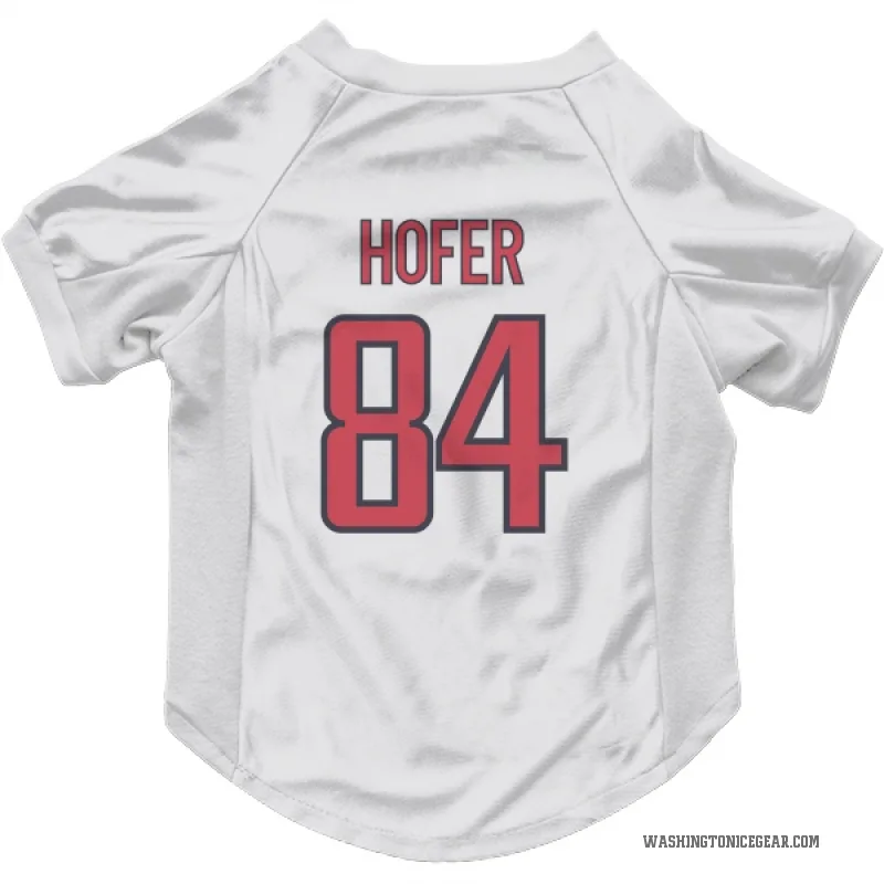Ryan Hofer  White Washington Capitals  Cat & Dog Pet Jersey