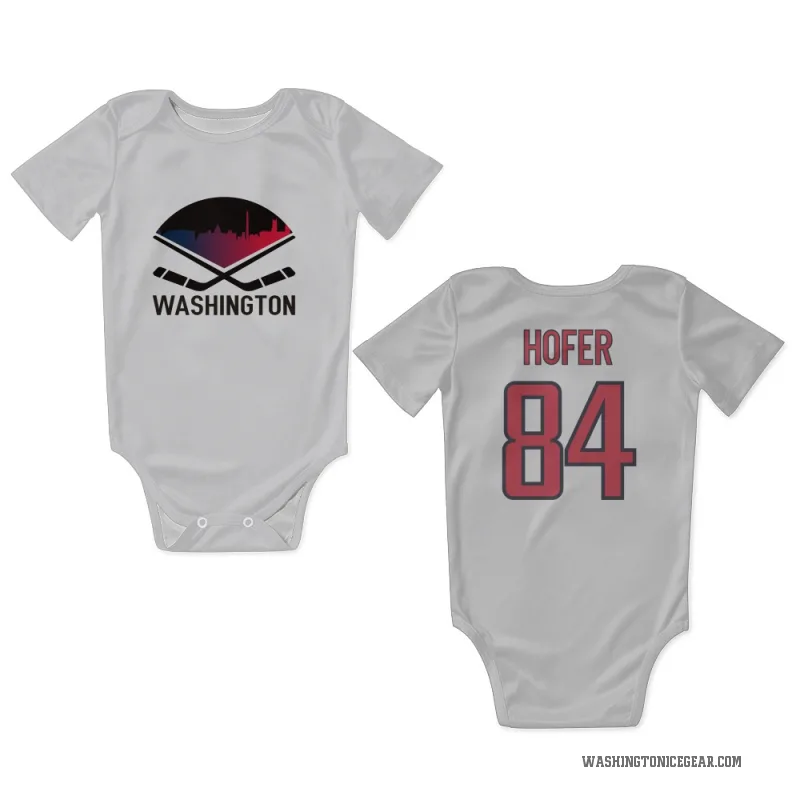 Ryan Hofer  White Washington Capitals  Newborn & Infant Bodysuit