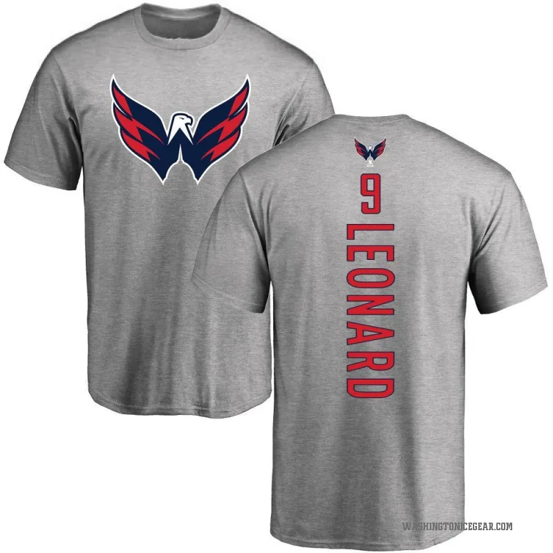 Ryan Leonard Youth Ash Washington Capitals Backer T-Shirt -