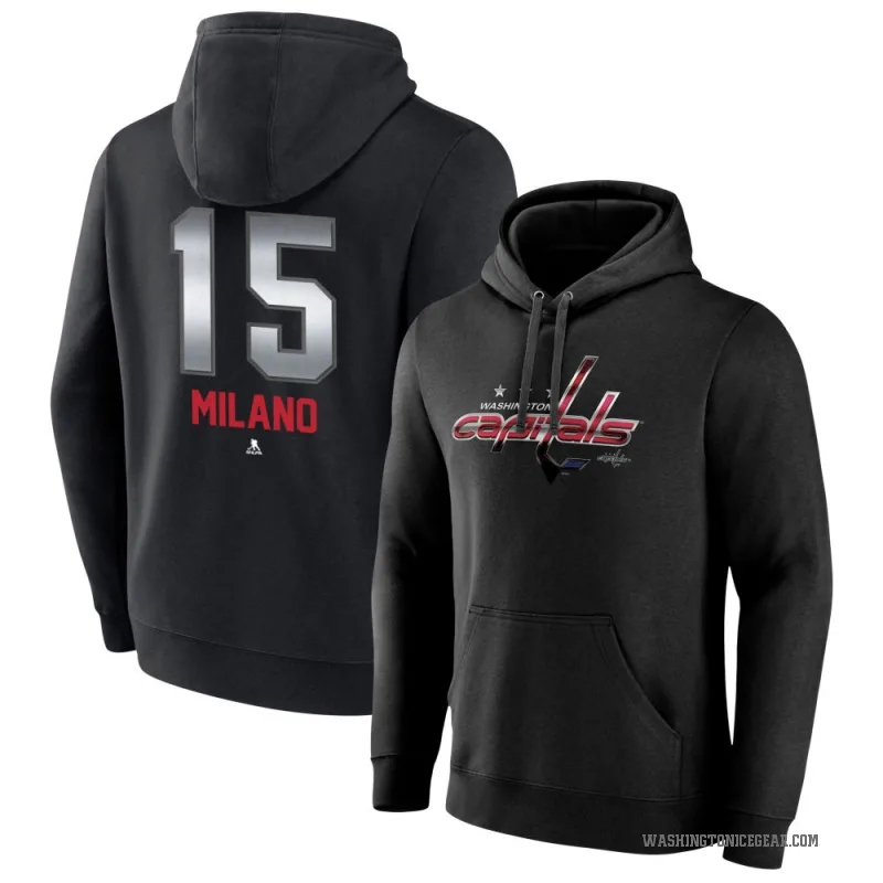 Sonny Milano Youth Black Washington Capitals Branded Midnight Mascot Logo Pullover Hoodie