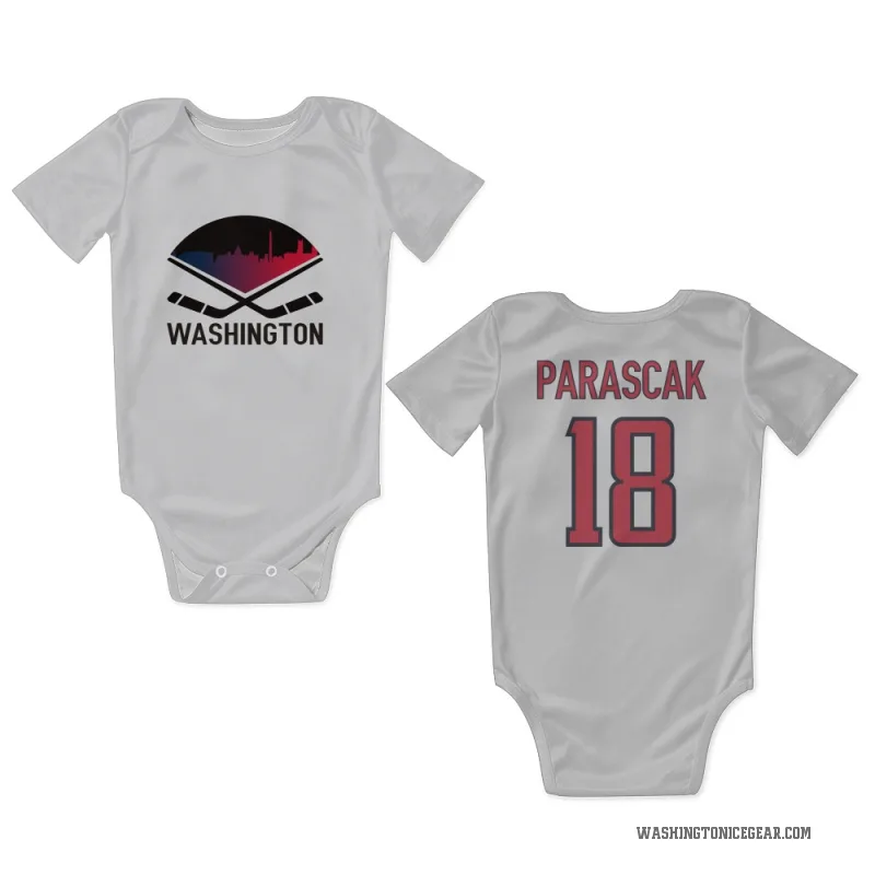 Terik Parascak  White Washington Capitals  Newborn & Infant Bodysuit