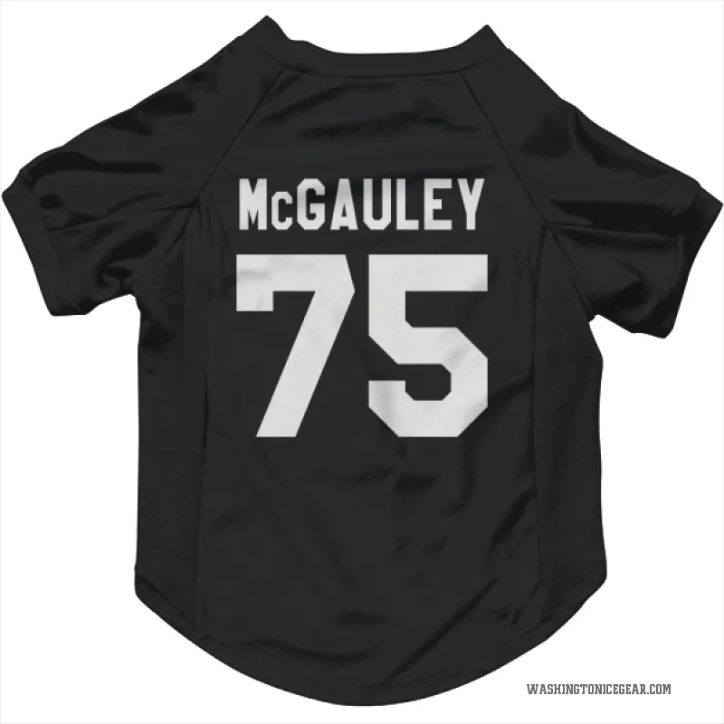 Tim McGauley  Black Washington Capitals  Cat & Dog Pet Jersey