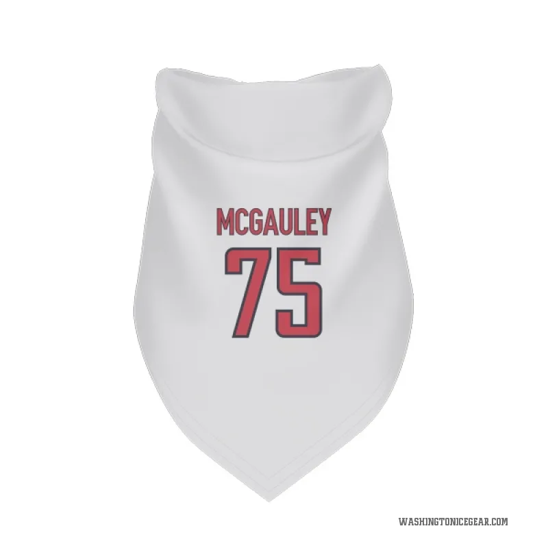 Tim McGauley  White Washington Capitals  Cat & Dog Pet Bandana