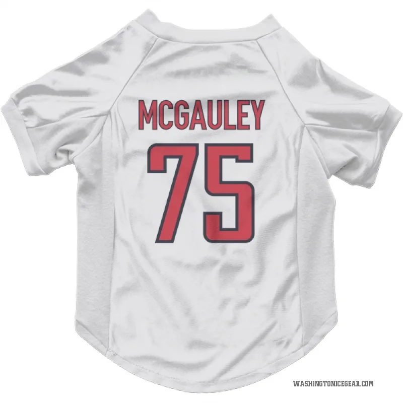 Tim McGauley  White Washington Capitals  Cat & Dog Pet Jersey