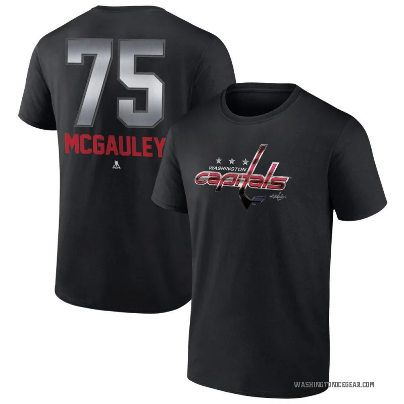 Tim McGauley Youth Black Washington Capitals Midnight Mascot Logo T-Shirt