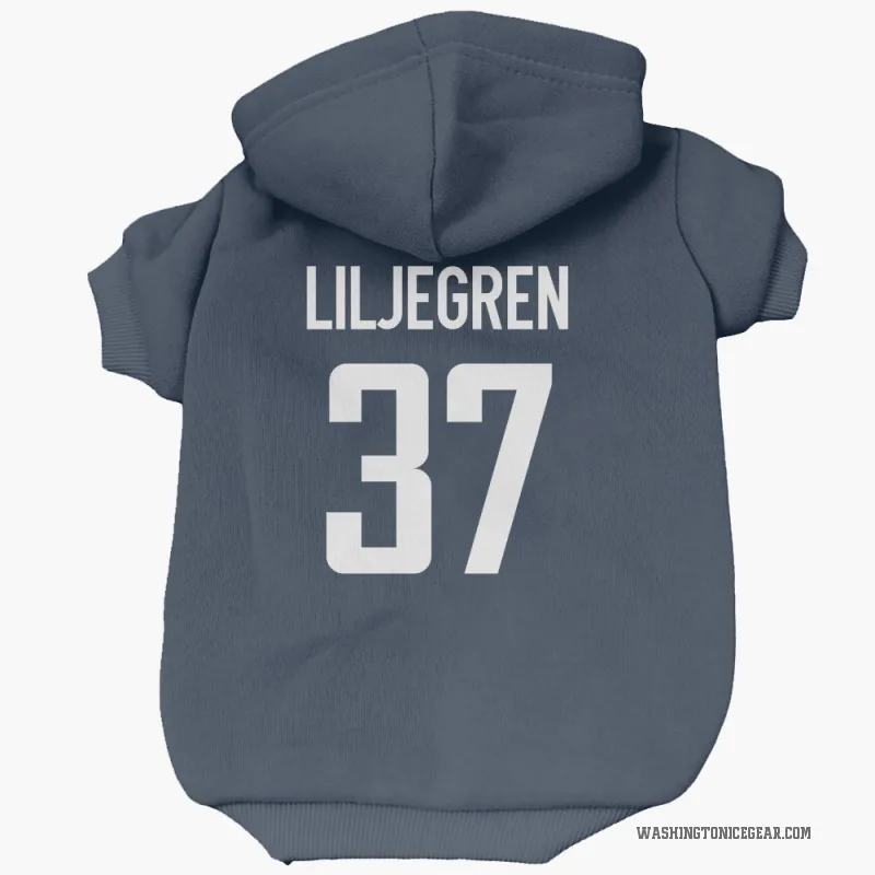 Timothy Liljegren  Navy Washington Capitals  Cat & Dog Pet Hoodie