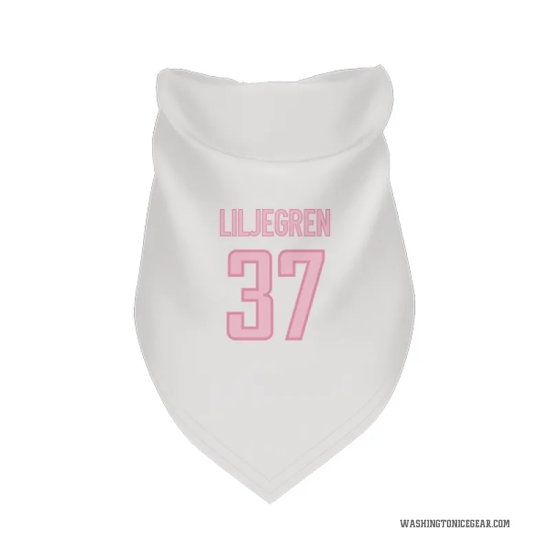 Timothy Liljegren  White Pink Washington Capitals  Cat & Dog Pet Bandana