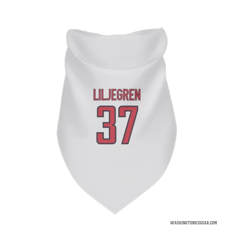 Timothy Liljegren  White Washington Capitals  Cat & Dog Pet Bandana