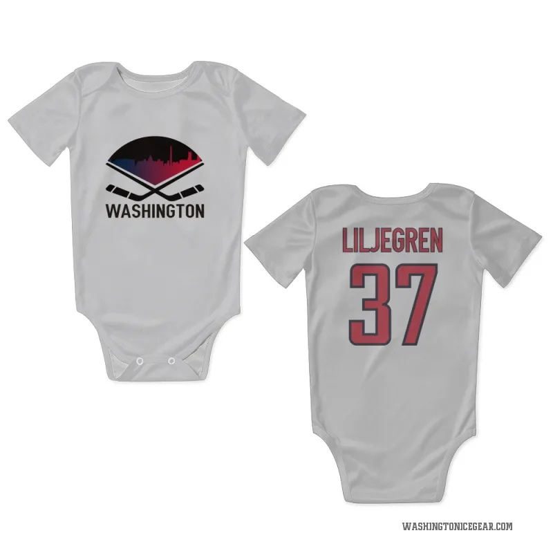 Timothy Liljegren  White Washington Capitals  Newborn & Infant Bodysuit