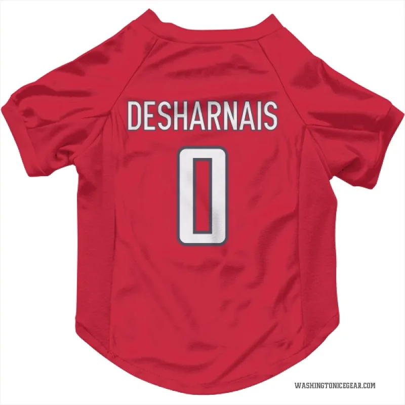 Vincent Desharnais  Red Washington Capitals  Cat & Dog Pet Jersey