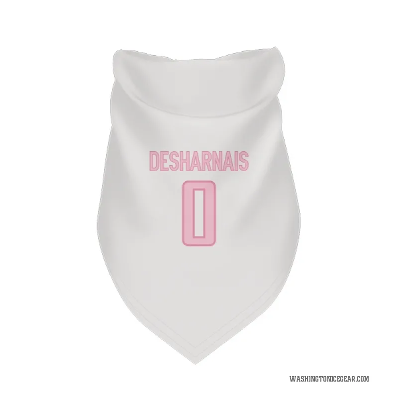 Vincent Desharnais  White Pink Washington Capitals  Cat & Dog Pet Bandana