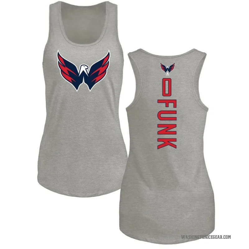 Zac Funk Women's Ash Washington Capitals Backer Tank Top -