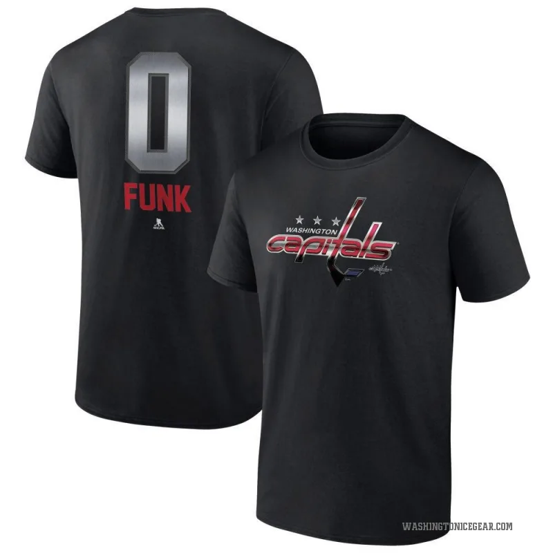 Zac Funk Youth Black Washington Capitals Midnight Mascot Logo T-Shirt